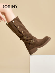 Josiny | 2025 Autumn/Winter New Style Desert Travel Riding High Heel Boots