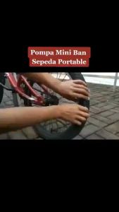 JA POMPA ANGIN BAN SEPEDA MINI PORTABLE / POMPA BOLA / POMPA KOLAM RENANG PLASTIK SERBAGUNA