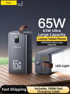 PISEN | CCC Certified Power Bank 65W 60000mAh Fast Charging