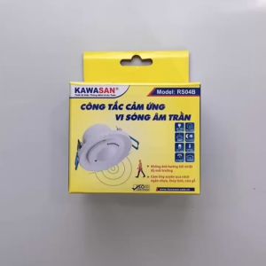 Công tắc cảm biến vi sóng âm trần nhận diện chuyển động tự tắt/mở đèn có độ nhạy cao RS04B