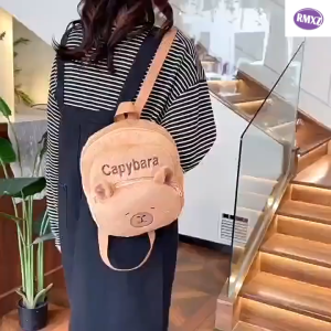 9 Inch Capybara Cotton Bag for Kids