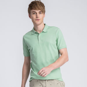 Bannelu Fashion Minimalist Pure Color Polo Shirt Mens Summer Casual Lapel Short Sleeve T-shirt Polo Shirt Men