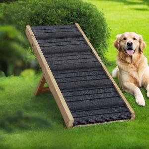 Solid Wood Foldable Dog Climbing Ramp Cat Dog Bed Slope Anti-slip Pet Ladder Stepping Stone Dog Climbing Frame Universal