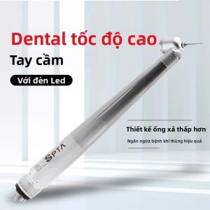 Nha Khoa SPTA 45 ° Đầu Tay Khoan Khí Nén Có Đèn Chiếu Sáng Nút Nhấn Máy Phát Điện Tốc Độ Cao Tích Hợp Đèn LED Bộ Dụng Cụ Phẫu Thuật