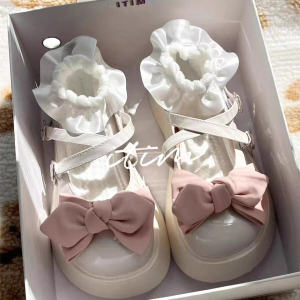 Giày Đế Đơn Phong Cách Nhật Bản Cho Bé Gái Giày Công Chúa JK Giày Lụa Mới Xuân Thu Giày Da Nhỏ Cho Bé Gái