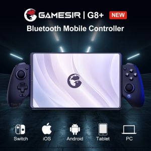Gamesir ตัวควบคุมบลูทูธ G8 + Plus สำหรับคอมพิวเตอร์ Nintendo Switch Tablet เครื่องแอนดรอยด์และ IOS พร้อมเอฟเฟกต์ฮอลล์จอยสติ๊กและ6แกนหมุนเครื่องไจโรสโคป
