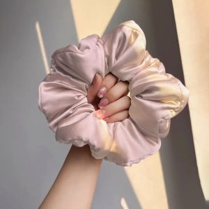 กิ๊บติดผมไหมสีฟ้าสไตล์ฝรั่งเศสย้อนยุคขนาดใหญ่สำหรับนอนได้สบายๆ ดีไซน์เรียบง่าย สไตล์ชิค เครื่องมือสำหรับนอน