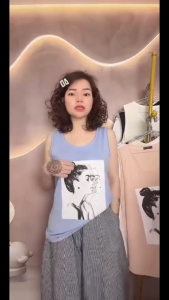 Áo ba lỗ in hình cô gái chất liệu thun cotton freesize dưới 65kg mùa hè áo sát nách bán chạy chuẩn trend giá rẻ siêu hot