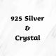 925 Silver & Crystal