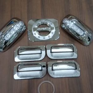 Paket Cover Spion Handle Outer Pintu Tutup Tangki Sporty Mobil Avanza 2004 - 2011 Chrome
