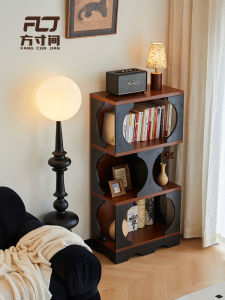 Square-Inch Hadid Cabinet Chinese Style Combined Bookcase Bookshelf French Retro Display Liquor Cabinet Can Be Customized Stylish