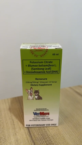 RENACURE POTASSIUM CITRATE +BLUMEA BALSAMIFERA L.(SAMBONG LEAF) + DOCOSAHEXAENOIC FOR DOGS/CATS
