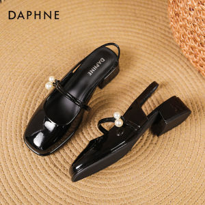 Daphne Comfortable Mary Jane Flat Sandals Womens Spring Summer Trendy All-Match Buckle Strap Low Help PU Casual Shoes