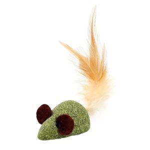Cat Mint Toy Catnip Feather Ball Toy for Cats Teeth Cleaning Hairball Control Fresh Breath Chew Toy Interactive Play Chewing Toy