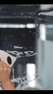 ready stock Floor-to-ceiling window glass cleaning tool for home use in high-rise buildings strong magnetic double-sided glass cleaner for double-layer hollow glass cleaning brush and scraper