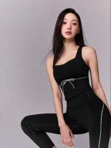 Decorative Bow Vest for Yoga and Fitness Sun Protection