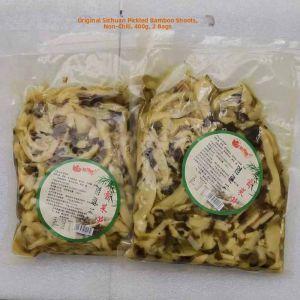 Zhejiang Special Product Snow Rapeseed Bamboo Shoots Pickled Snack Spicy Original Flavor Ready to Eat Rice Accompaniment 400g X2 Bags