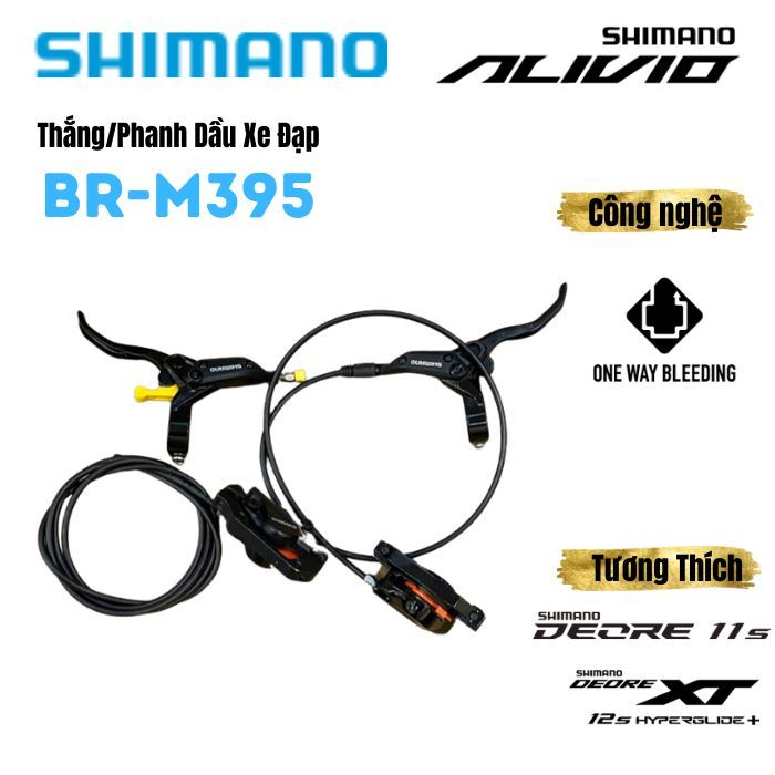 Phanh Th ng D u Xe p Shimano Alivio BR M395 Phanh a Th y L c 700 1400 Mm T ng Thich Deore XT Danh Cho Xe p MTB Trekking Lazada.vn