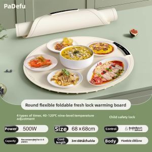 PADEFU | Heating & Insulating Plate Rotatable Dining Table Warmer