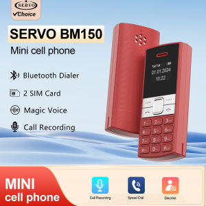 SERVO | SERVO Backup Mini Mobile Phone 0.66" Display Dual SIM Bluetooth Dialing Magic Voice Small Cellphones Alarm Clock Low Radiation