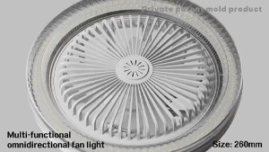 50W LED Ceiling Fan With Light Electric 3-color LED Lights Rotating Fan Lamp Remote Control 5 Blades Fan Lights