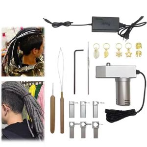 เครื่องถักผมอัตโนมัติแบบพกพา เครื่องมือจัดแต่งทรงผมไฟฟ้า เครื่องถักผมเร็ว สำหรับถักผมเดรดล็อกด้วยตัวเอง ถักผมในร้านเสริมสวย ระดับมืออาชีพ