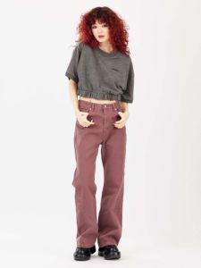 สูง เอว 3d ดีไซน์ ผู้หญิง กางเกงยีนส์ มีสไตล์ ขาตรง กางเกง สําหรับ ฤดูใบไม้ผลิ & Fall คุณภาพสูง เดนิม ซิป Fly