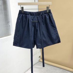 Trendy Elastic Toray Fabric Summer Thin Breathable Quick Dry Men Women Short Pants Loose Fit Youth Popular Beach Pants Black Grey White