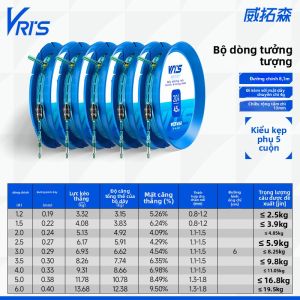 WEITUOSEN | Bộ Dây Câu Cá Chịu Lực Mạnh 5 Gói