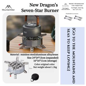 Mountainhiker | Camping Tourist Burner 15800W 19800W Gas Stove Cookware Portable Furnace Picnic Barbecue Tourism Supplies Outdoor Recreation