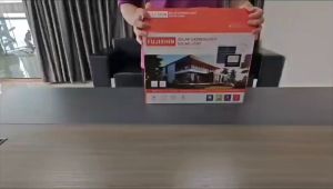 Fujishin 6000W 3000W Solar LED Lights Outdoor Indoor Waterproof Floodlight Light Wireless Remote Control Solar Panel