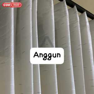 Daleman vitrase polos inpor garis jarum antik