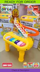 [FREE BATERAI] Mainan Piano Bebek dan Track Bebek Duck Slide 2 in 1 - Mainan Alat Musik Piano Duck Music Track