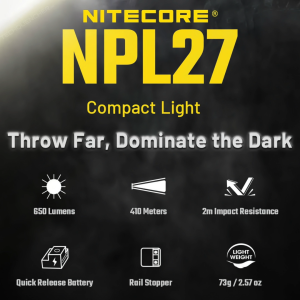 Nitecore NPL27: A 650-Lumen Magnetic Charging Flashlight