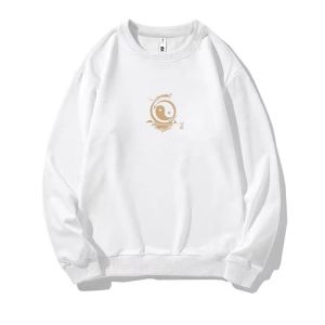 เสื้อฮู้ดคอกลมแขนยาวผ้าขนแกะสำหรับผู้ชาย ฤดูใบไม้ร่วง/ฤดูหนาว ทรงหลวม ลายมังกร ปีงู ปีเกิด แจ็คเก็ตคู่รัก ผ้าฝ้ายผสมโพลีเอสเตอร์