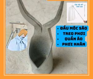 Càng chọc sào phơi quần áo từ trên cao xuống - Thép mạ kẽm bền đẹp - Tre Kệ