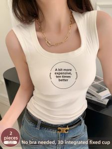 Oubiman | Braless No-Show Wide Strap Tank Top