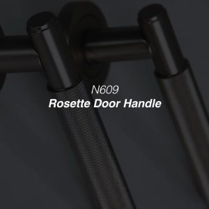 NOBLEZA Rosette Kunci Pisah Handle Gagang Pintu Gold Black Matte Satin Black Nikel N609