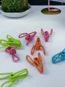 10 Chiếc Kẹp Túi Thép Tráng PVC Đa Năng Thân Thiện Với Môi Trường Bền Bỉ Phụ Kiện Nhà Bếp & Ăn Uống Dùng Để Niêm Phong Túi Thực Phẩm Túi Đựng Đồ Ăn Vặt