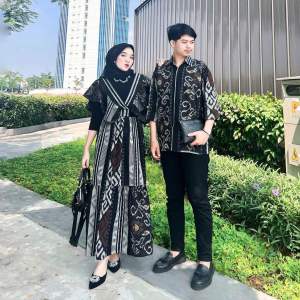 LAURA SET COUPLE BLACK-  BAJU TENUN - COUPLE TENUN