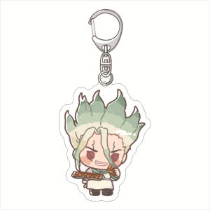 Bandai | Anime Dr.STONE Acrylic Móc Khóa 55MM Senku Ishigami Yuzuriha Ogawa Taiju Oki Chrome Kohaku Kawaii Quà Tặng Giáng Sinh Sưu Tập