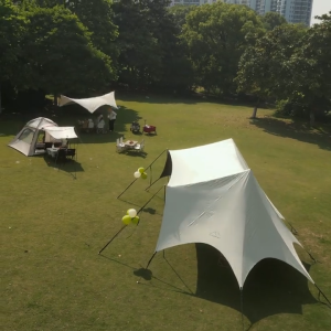 Super-strong BlackVinyl Sunshade Canopy Tent Outdoor Camping Windproof Waterproof Sunshade Canopy Large Camping Tent