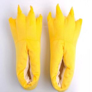 Winter Warm Soft Indoor Floor Slippers Women Men Shoes Paw Funny Animal Christmas Monster Dinosaur Claw Plush Home