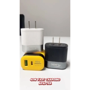 LAOG 40W Fast Charging Adapter Auto-ID Dual Output USB & Type-C Quick Charger for Cellphone Smartphone 3 Colors - Device