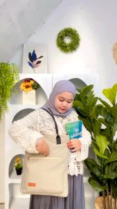 Tote Bag tali sumbu kanvas model tas totebag banyak motif tas kuliah cewek murah semarang nevset bisa cod