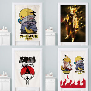 Japanese Anime Naruto Fabric Door Curtain Privacy Bedroom Bathroom Closet Shoe Cabinet Partition Curtain Home Decor
