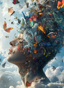 Jigsaw Puzzle for Adults 500/1000/1200/2000PCS Surreal Butterfly Abstract Artwork DIY Craft Home Wall Decoration Gift Idea