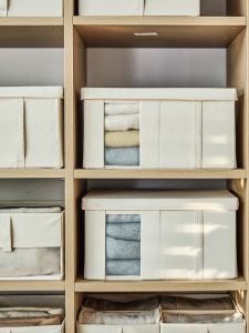 Natural Cotton Clothes Storage Box Drawer Style Clothing Organizer Home Wardrobe Multi-layered Simple Japanese Style for Everyone