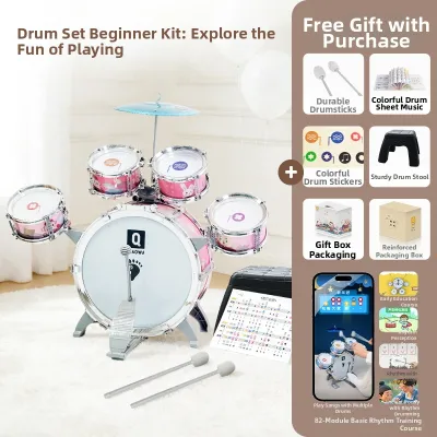 QIAOWABAOBEI | Starter Home Early Education Gift Childs Drum Set