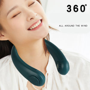 Future Market High Quality Portable Neck Fan Mini USB Rechargeable Instantly Cooling for Women Men Bladeless Fan Outdoor Hanging Neck Fan